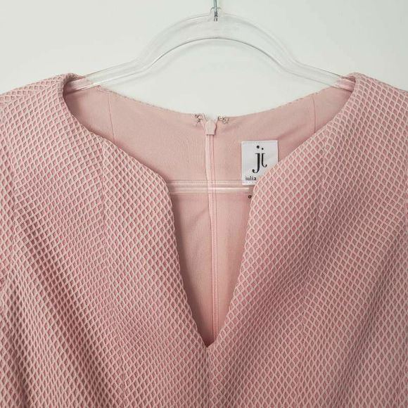 Julia Jordan Dress Womens 6 Fit & Flare Pink Cap Sleeve Lined Pockets Zip Short - Picture 3 of 6